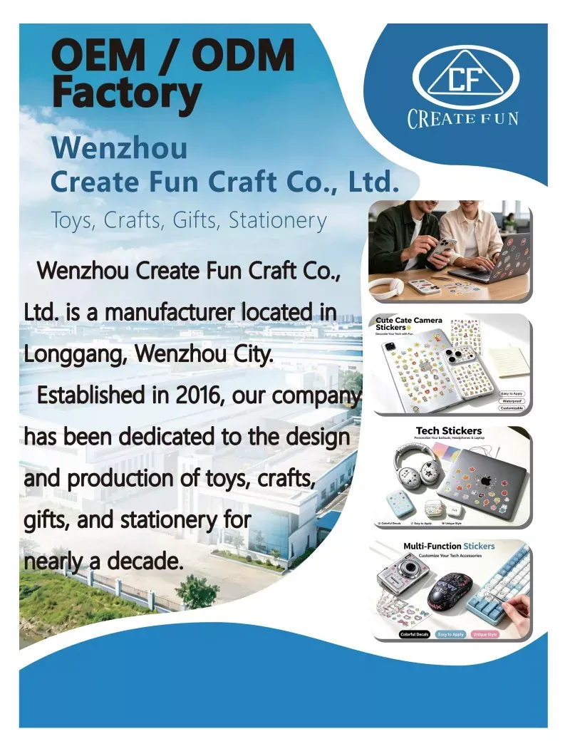 Wenzhou Create Fun Craft Co., Ltd. brilla en la exposición global: una década de innovación en pegatinas personalizadas y juguetes de bricolaje
