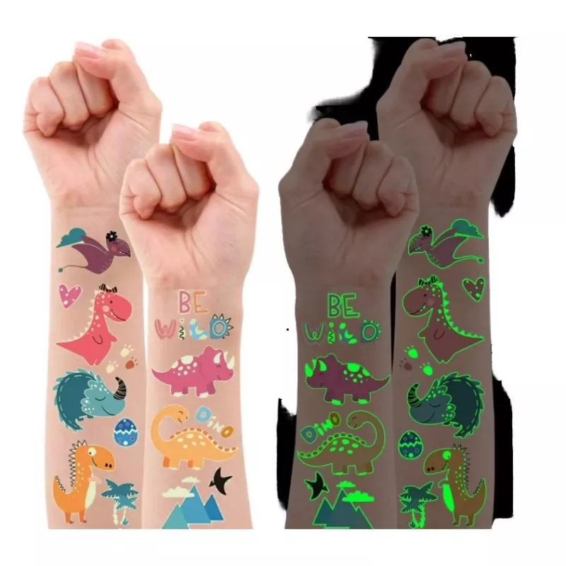 Pegatina de tatuaje que brilla en la oscuridad