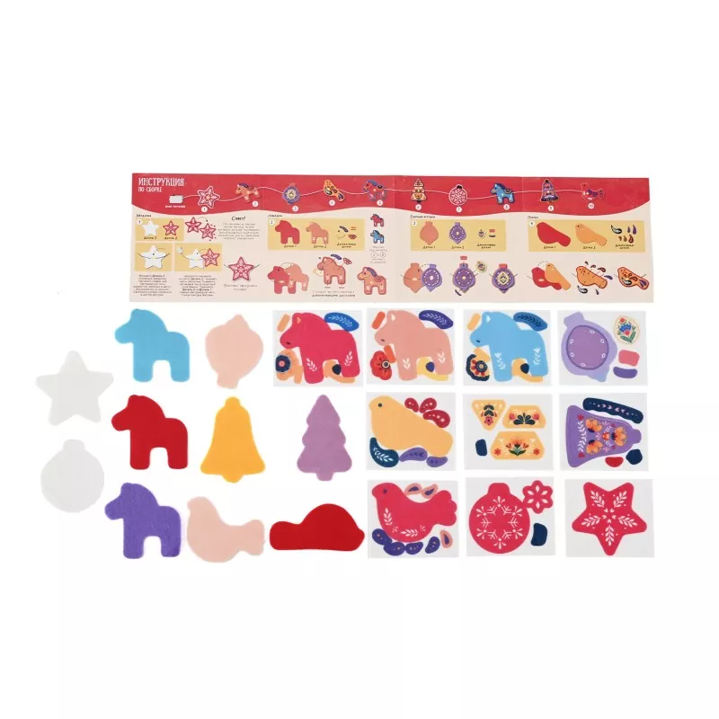 Full Color Process Printed Felt Sticker