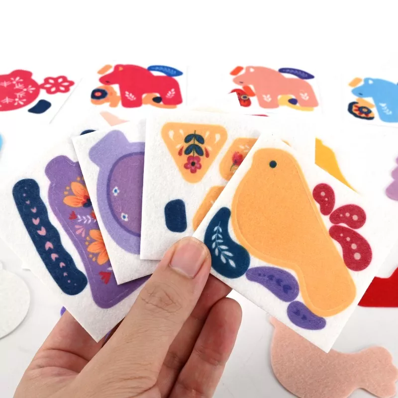 Full Color Process Printed Felt Sticker